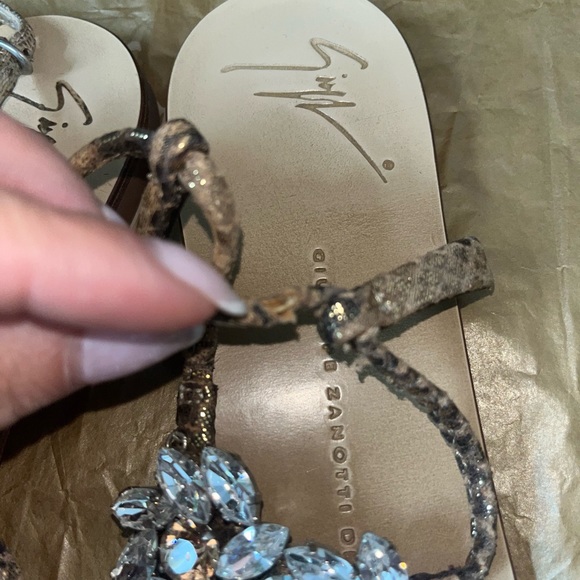Giuseppe Zanotti crystal sandals size 37 bought in 2003 BARNEYS NY - Picture 7 of 9